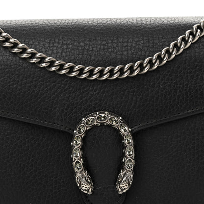 Gucci Calfskin Mini Dionysus Chain Wallet Black 9 of 13