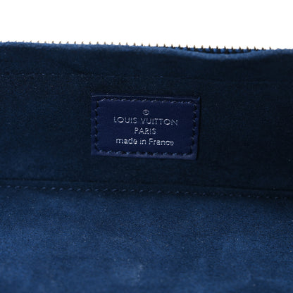 Louis Vuitton Cowhide Monogram Bandana Sunglasses Case GM Blue White 6 of 6
