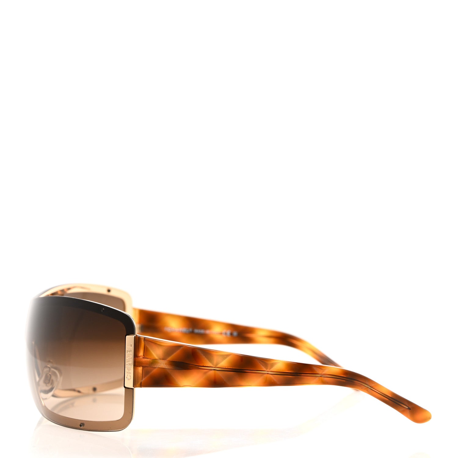 Chanel Quilted Sunglasses 4126 Tortoise 3 of 8