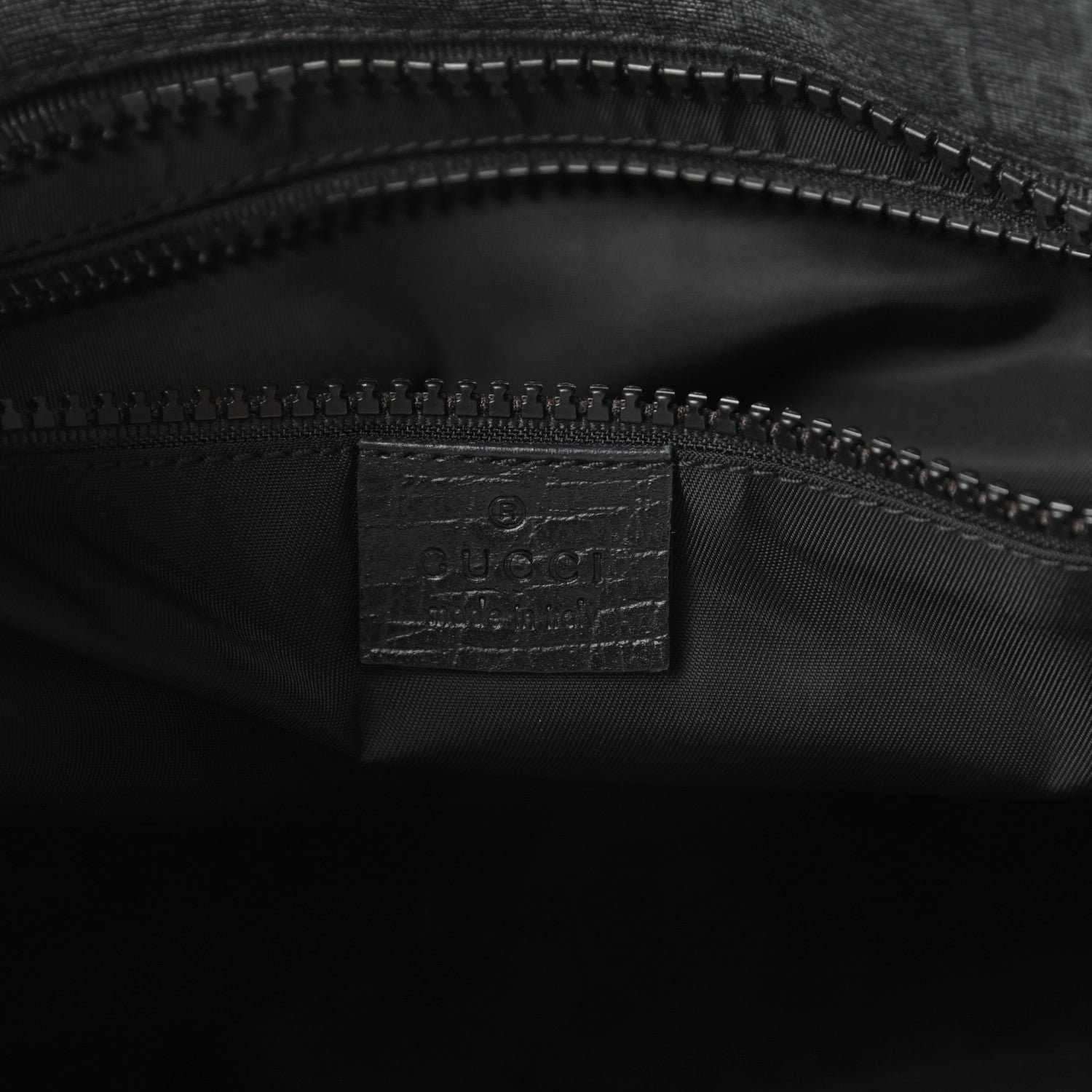 Gucci GG Plus Monogram Travel Bag Black 6 of 13