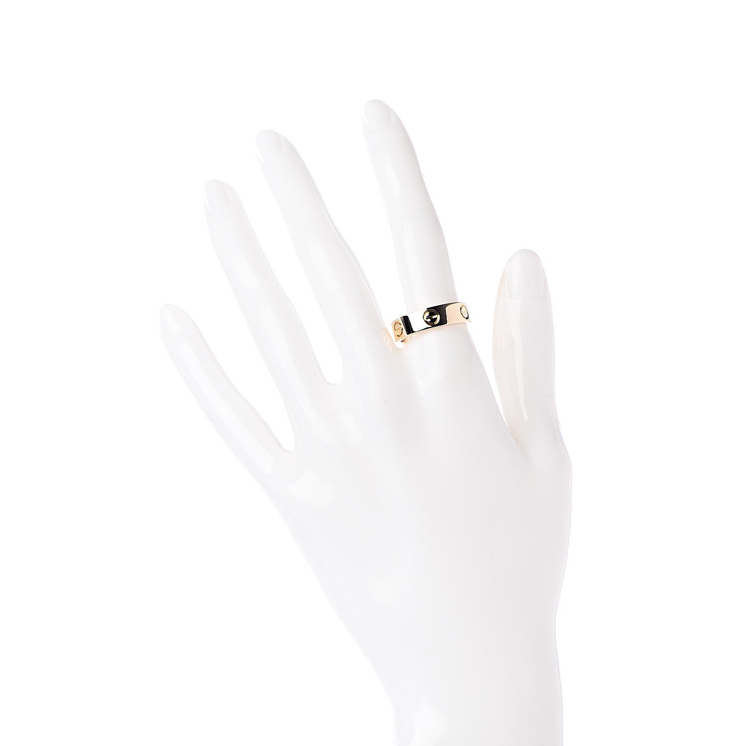 Cartier 18K Yellow Gold 5.5mm LOVE Ring 55 7.25 2 of 5