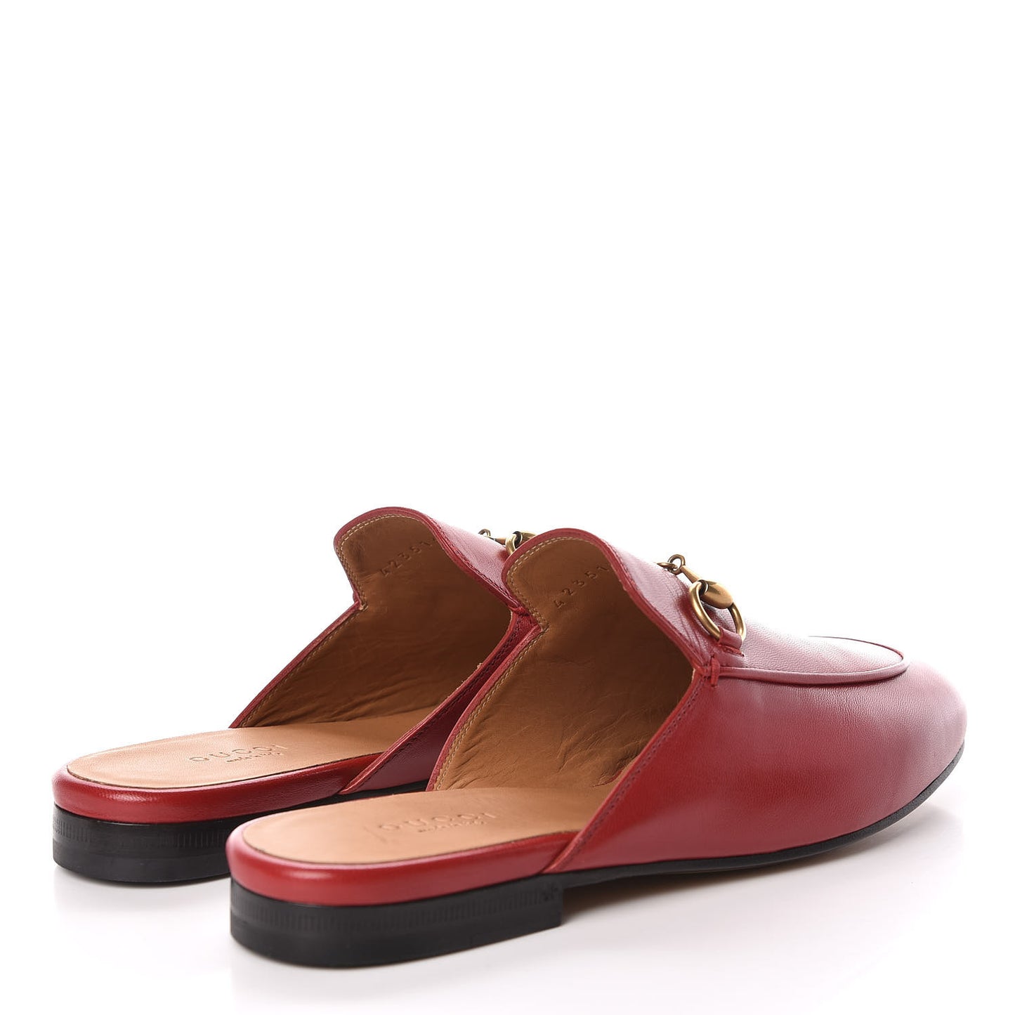 Malaga Kid Womens Princetown Slippers 35.5 Hibiscus Red