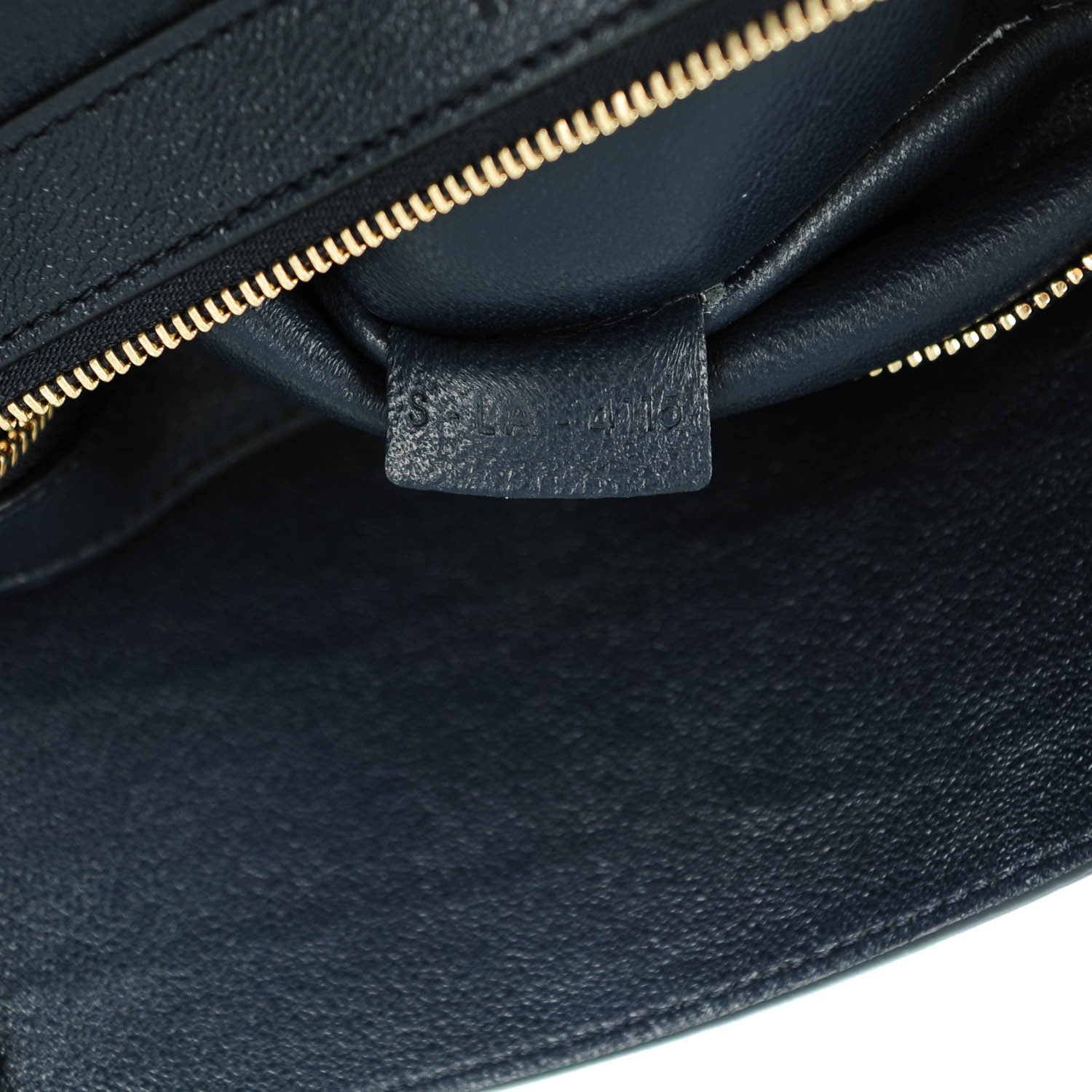 Celine Nubuck Crocodile Embossed Medium Belt Cabas Phantom Navy Blue 7 of 7