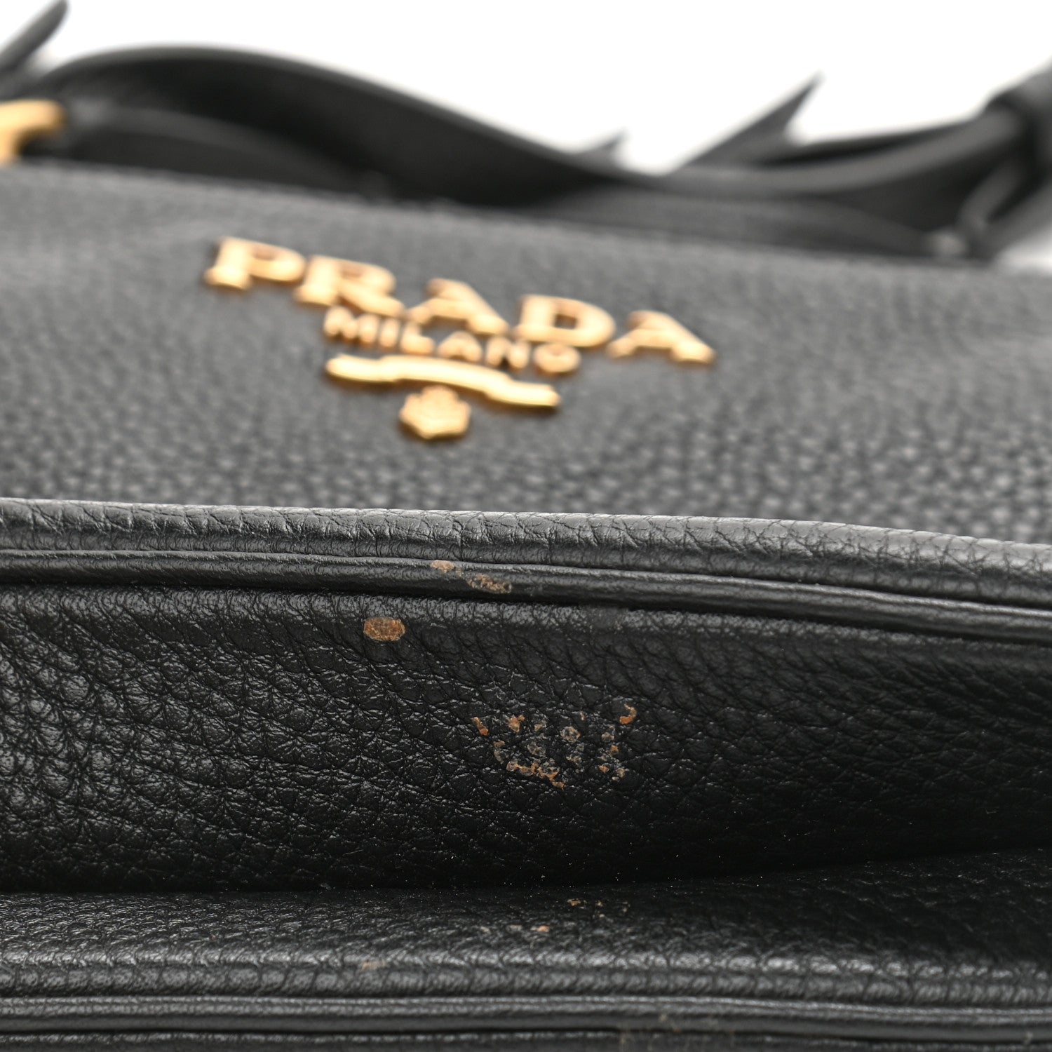 Prada Vitello Daino Double Zip Crossbody Bag Black 15 of 15
