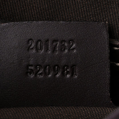 Gucci GG Plus Monogram Medium Double Buckle Flap Messenger Bag Beige Dark Brown 7 of 28