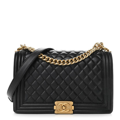 Chanel Lambskin Quilted New Medium Boy Flap Black 1 of 11