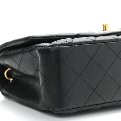 Chanel Lambskin Quilted Mini Rectangular Flap Black 5 of 13