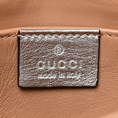Gucci Metallic Nappa Pearl Studded Mini Queen Margaret Broadway Shoulder Bag Silver 6 of 12