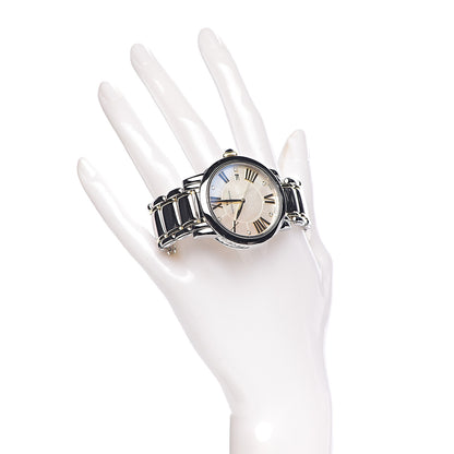 David Yurman Stainless Steel 18K Yellow Gold Diamond Mother of Pearl 38mm Classic Quartz Watch 2 of 8