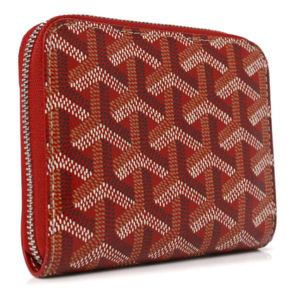 Goyard Goyardine Matignon PM Wallet Red 3 of 7