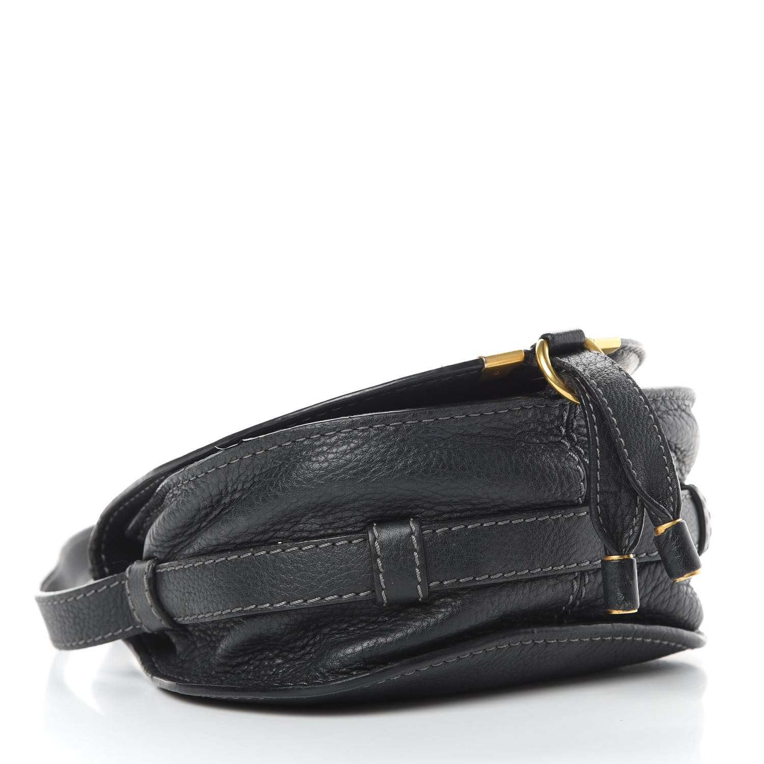 Chloe Calfskin Mini Marcie Round Crossbody Bag Black 4 of 17