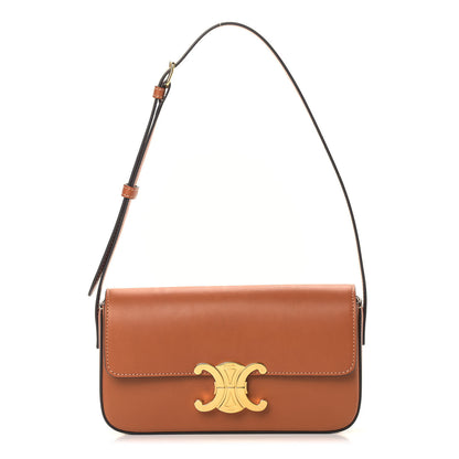 Celine Natural Calfskin Triomphe Shoulder Bag Tan 1 of 12