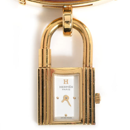 Hermes Stainless Steel Courchevel 20mm Kelly Cadena Quartz Watch Jaune 4 of 8