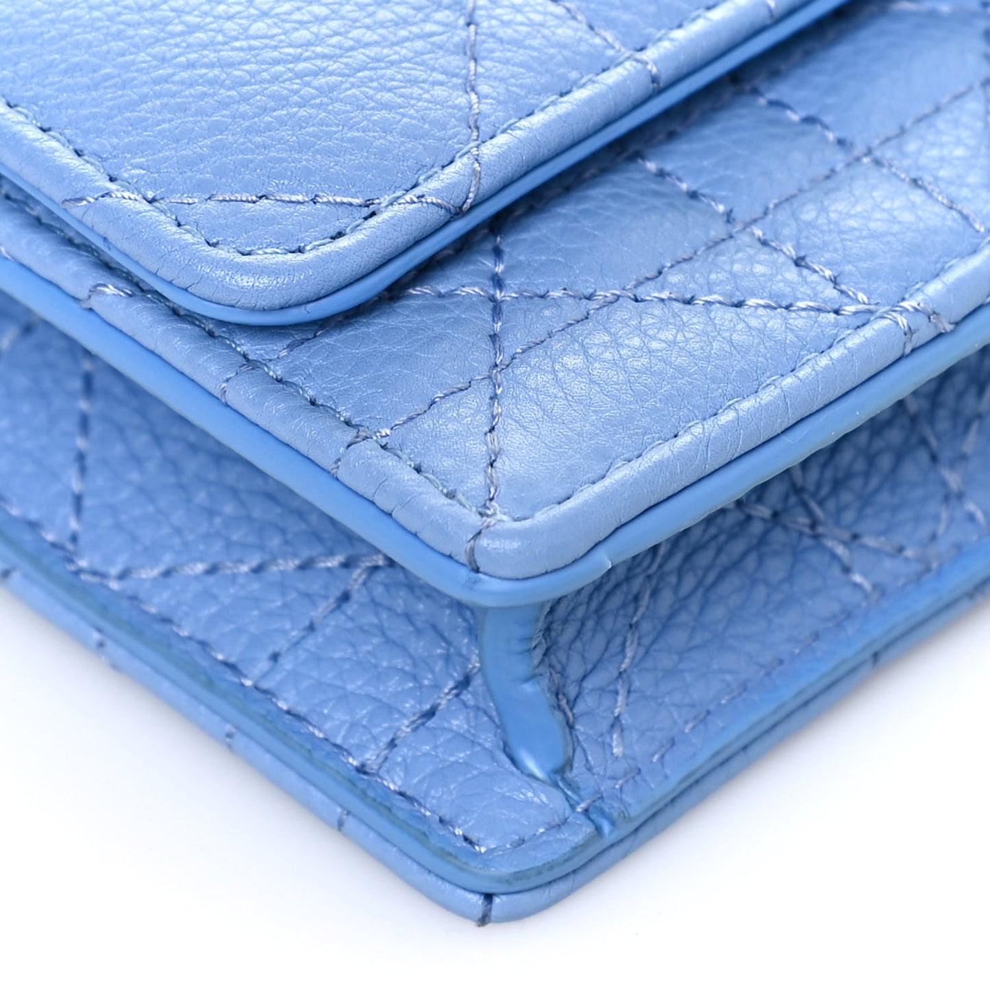 Supple Calfskin Caro Belt Bag Cloud Blue