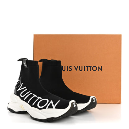 Louis Vuitton Stretch Fabric Run 55 Sneaker Boots 39 Black 10 of 10