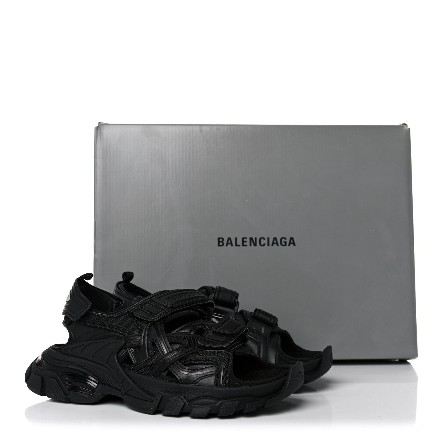 Balenciaga Neoprene Rubber Womens Track Sandals 36 Black 7 of 7
