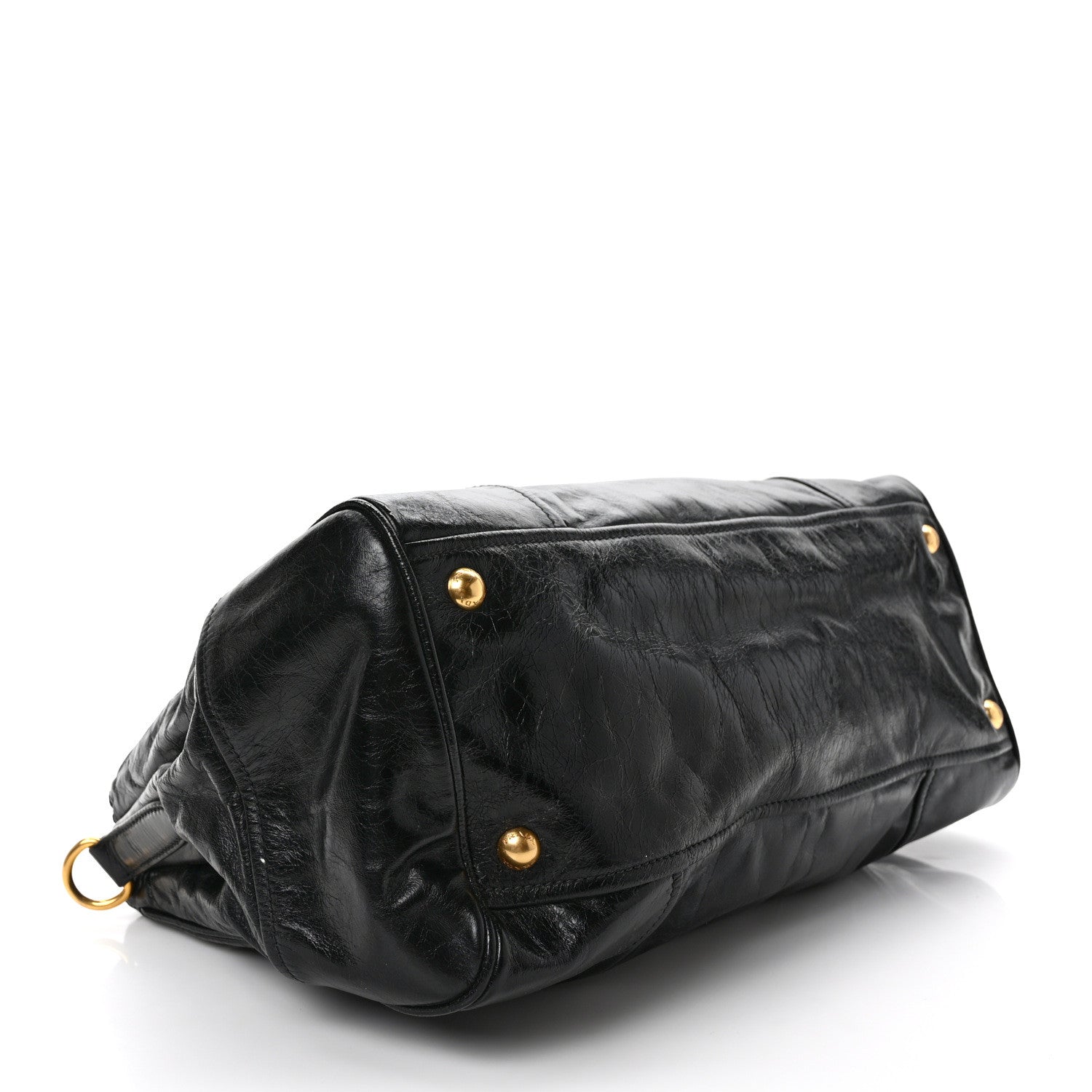 Prada Vitello Shine Shopping Satchel Black 4 of 9