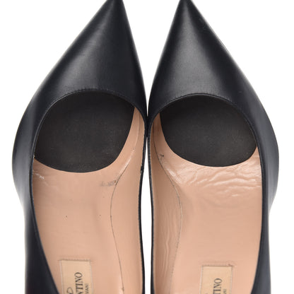 Valentino Garavani Calfskin Rockstud New Plain 100mm Pumps 39 Black 10 of 11