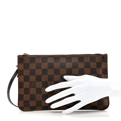 Louis Vuitton Damier Ebene Neverfull MM GM Pochette 2 of 10