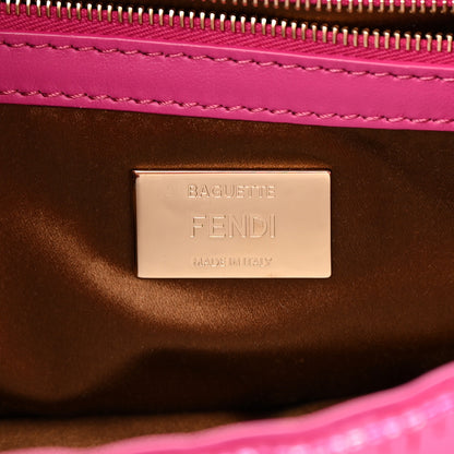 Fendi Sequin Paillettes Vitello Grace Sex and the City Baguette Ciclamino Pilar 6 of 12