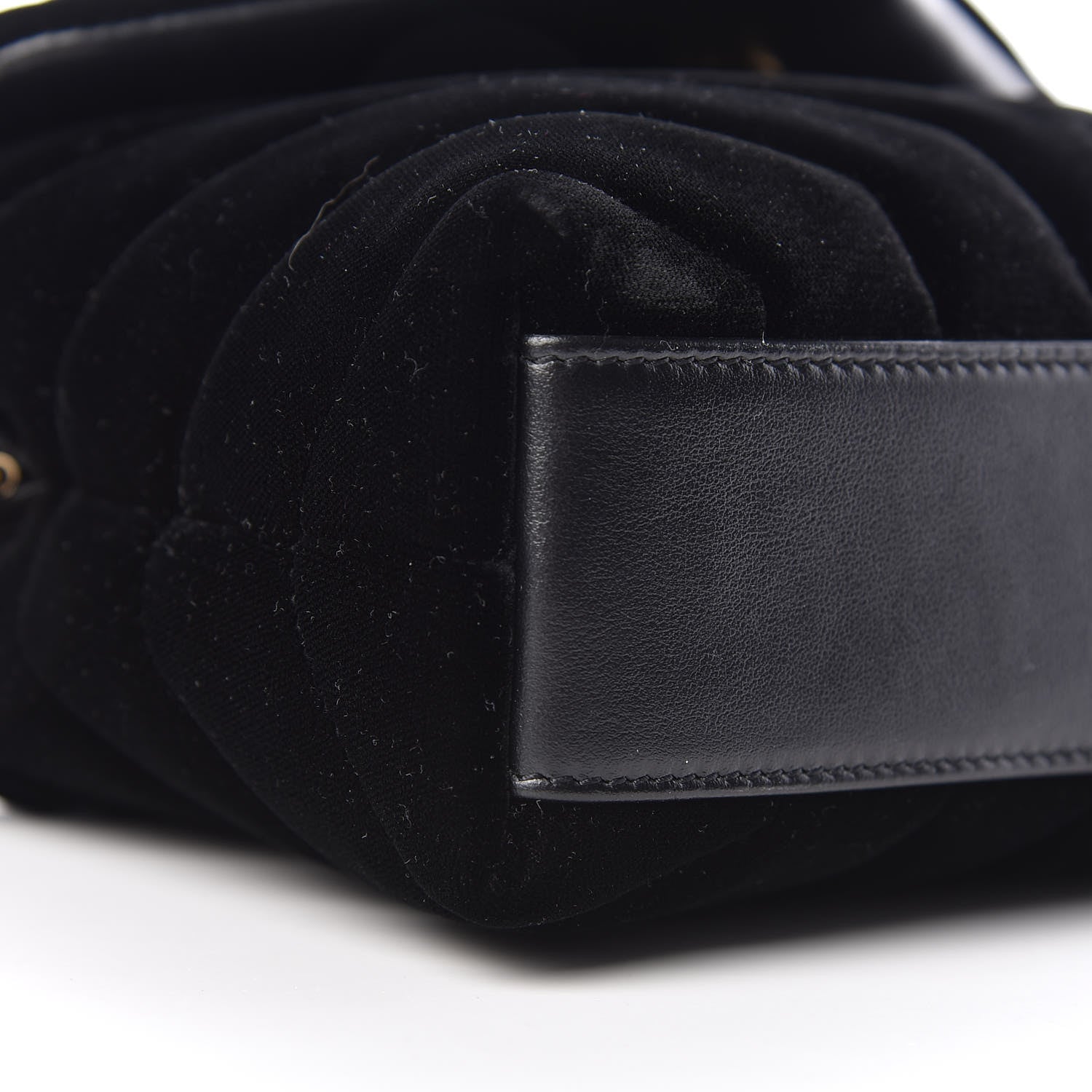 Saint Laurent Velvet Y Quilted Monogram Toy Loulou Chain Satchel French Black 8 of 10
