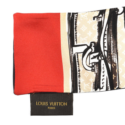 Louis Vuitton Silk Monogram Trunks Bandeau Brown 4 of 4