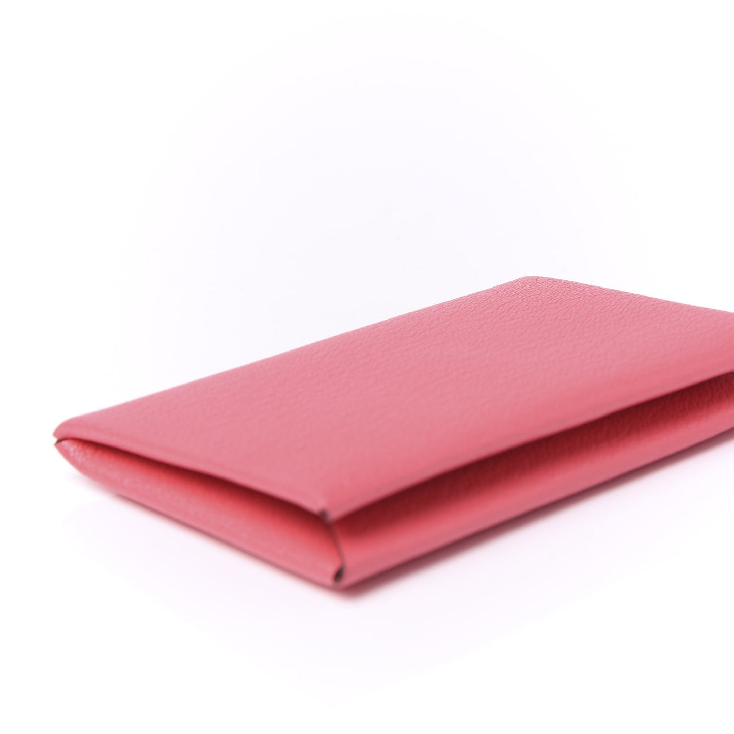 Chevre Mysore Calvi Card Case Rose Lipstick