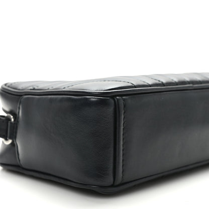 Prada Soft Calfskin Diagramme Crossbody Bag Black 8 of 10