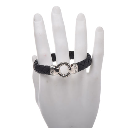 John Hardy Sterling Silver Calfskin 12mm Classic Chain Ring Clasp Bracelet 2 of 5