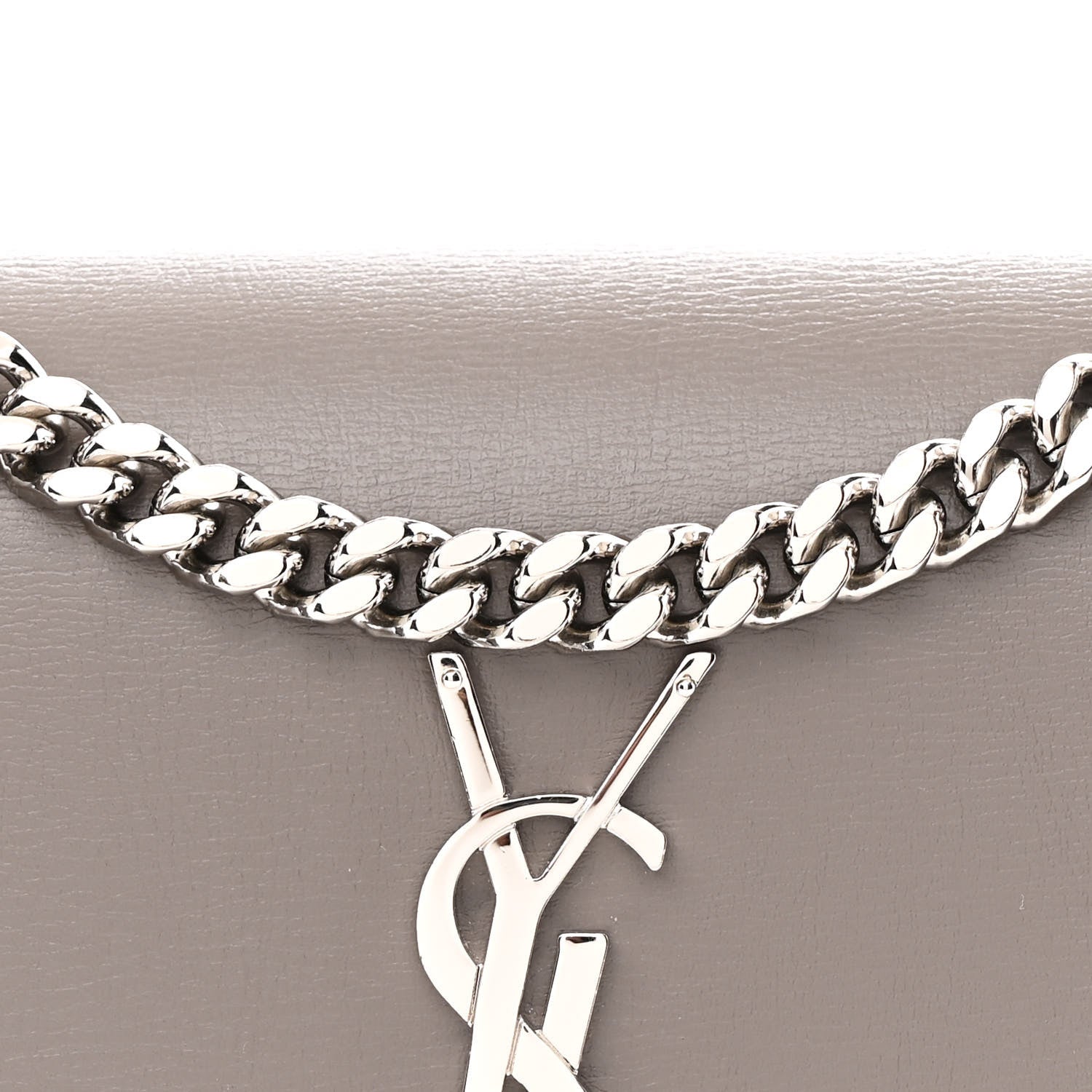 Saint Laurent Calfskin Medium Monogram Sunset Fog 9 of 13