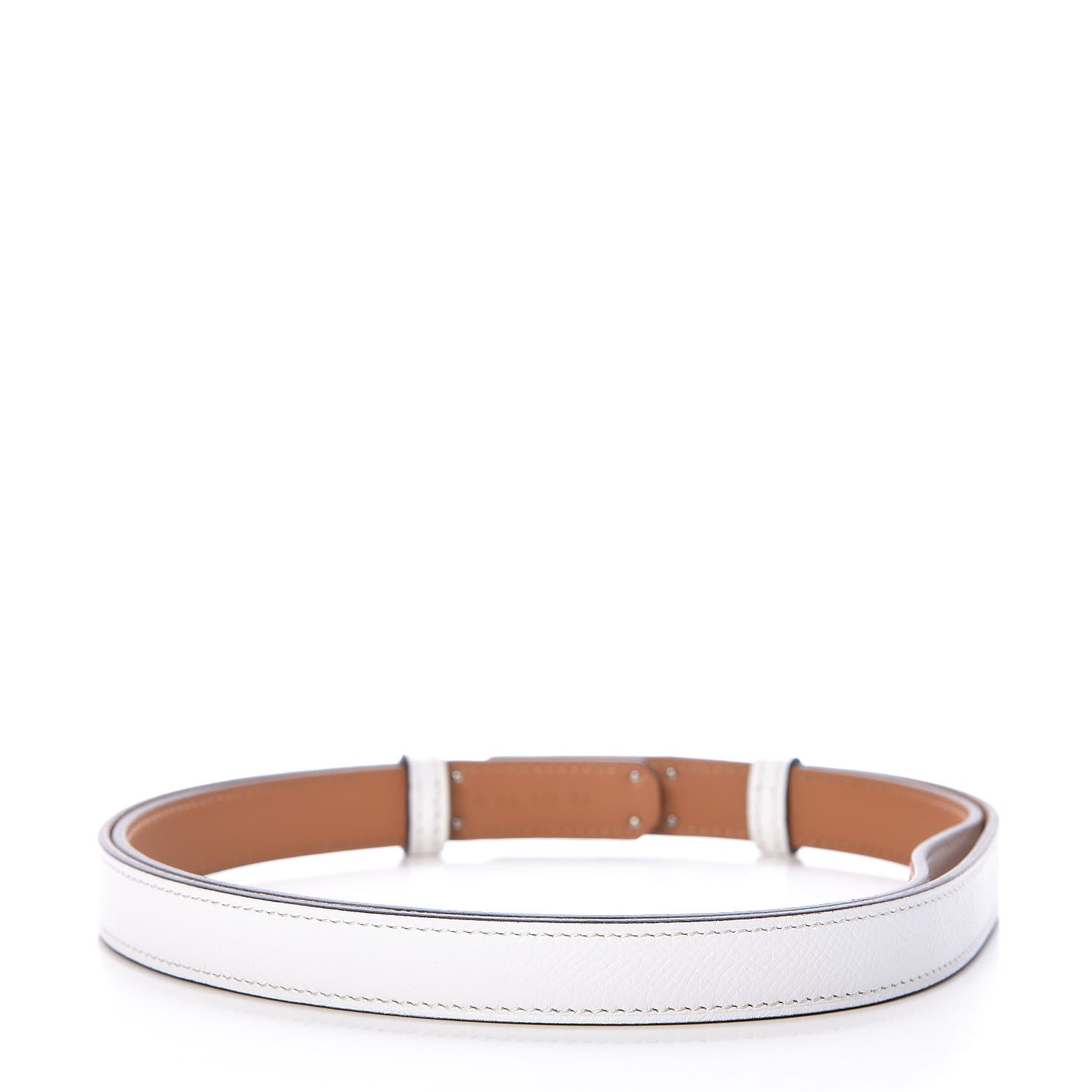 Hermes Epsom Kelly Belt White 3 of 7