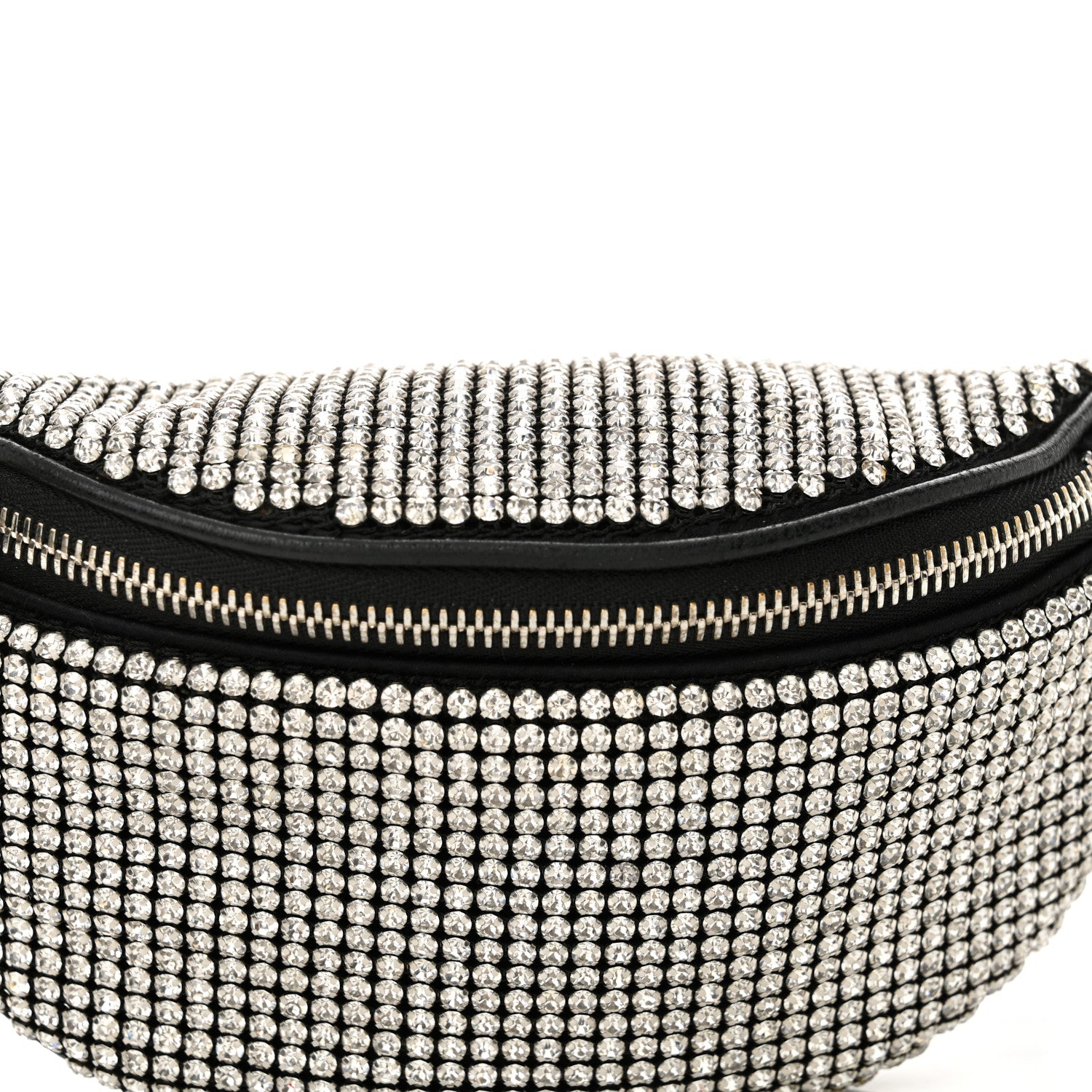 Alexander Wang Rhinestone Mesh Mini Attica Belt Bag Black 7 of 9