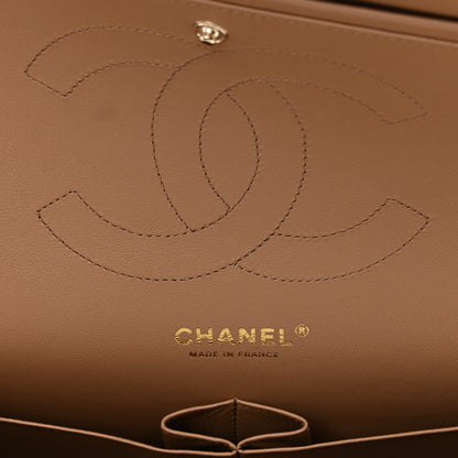 Chanel Lambskin Quilted Jumbo Double Flap Dark Beige 6 of 11