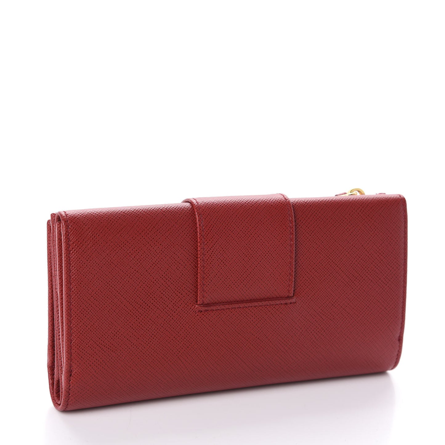 Saffiano Metal Tab Wallet Fuoco