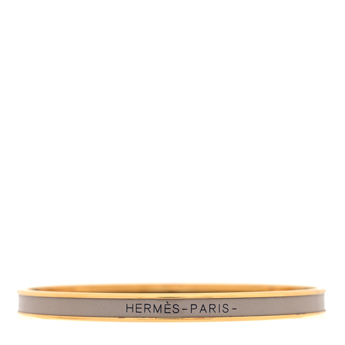 Enamel Printed Extra Narrow Uni Bracelet 65 Marron Glace
