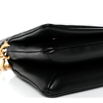 Louis Vuitton Lambskin Embossed Monogram Pochette Coussin Crossbody Black 8 of 9