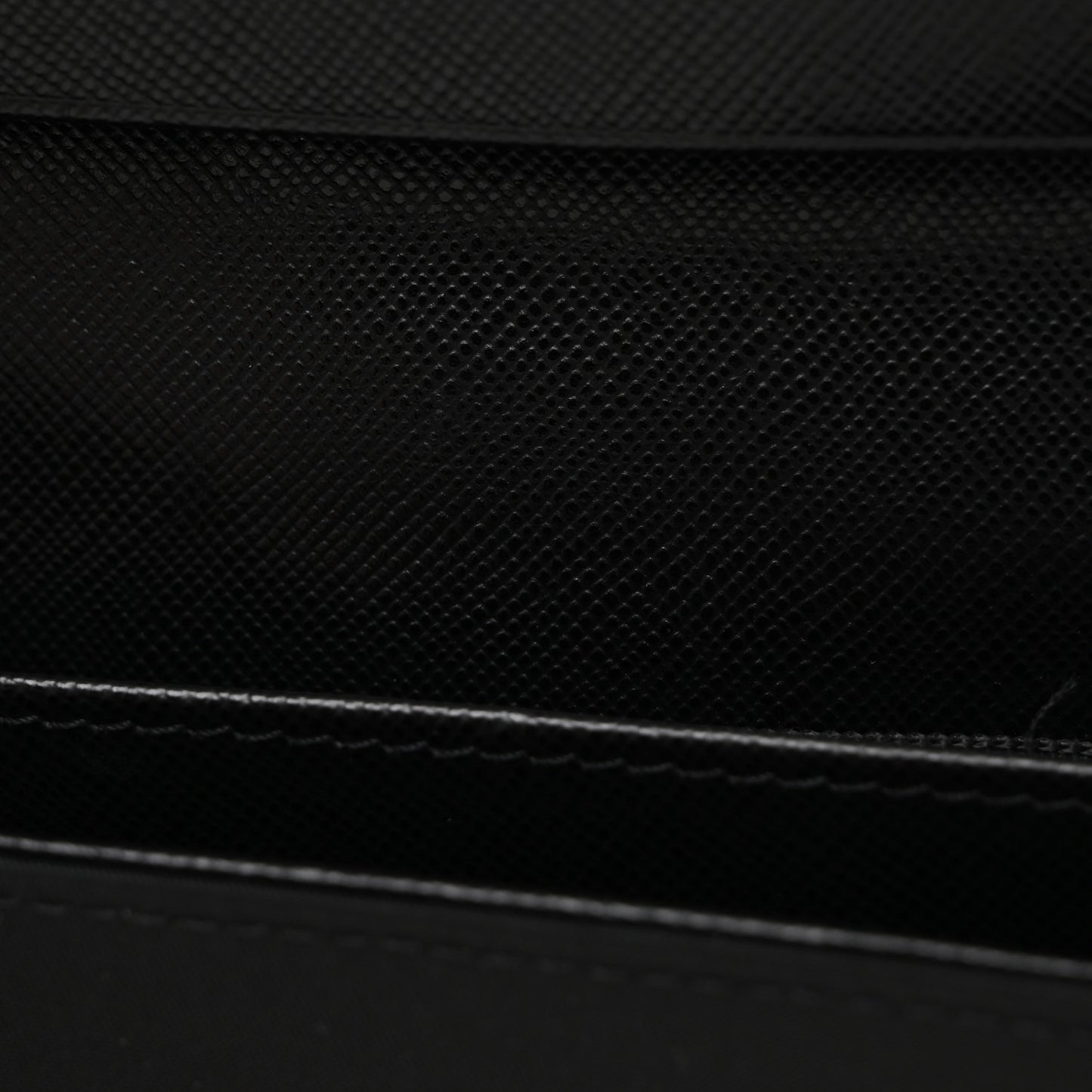Tessuto Nylon Triangle Continental Flap Wallet Black