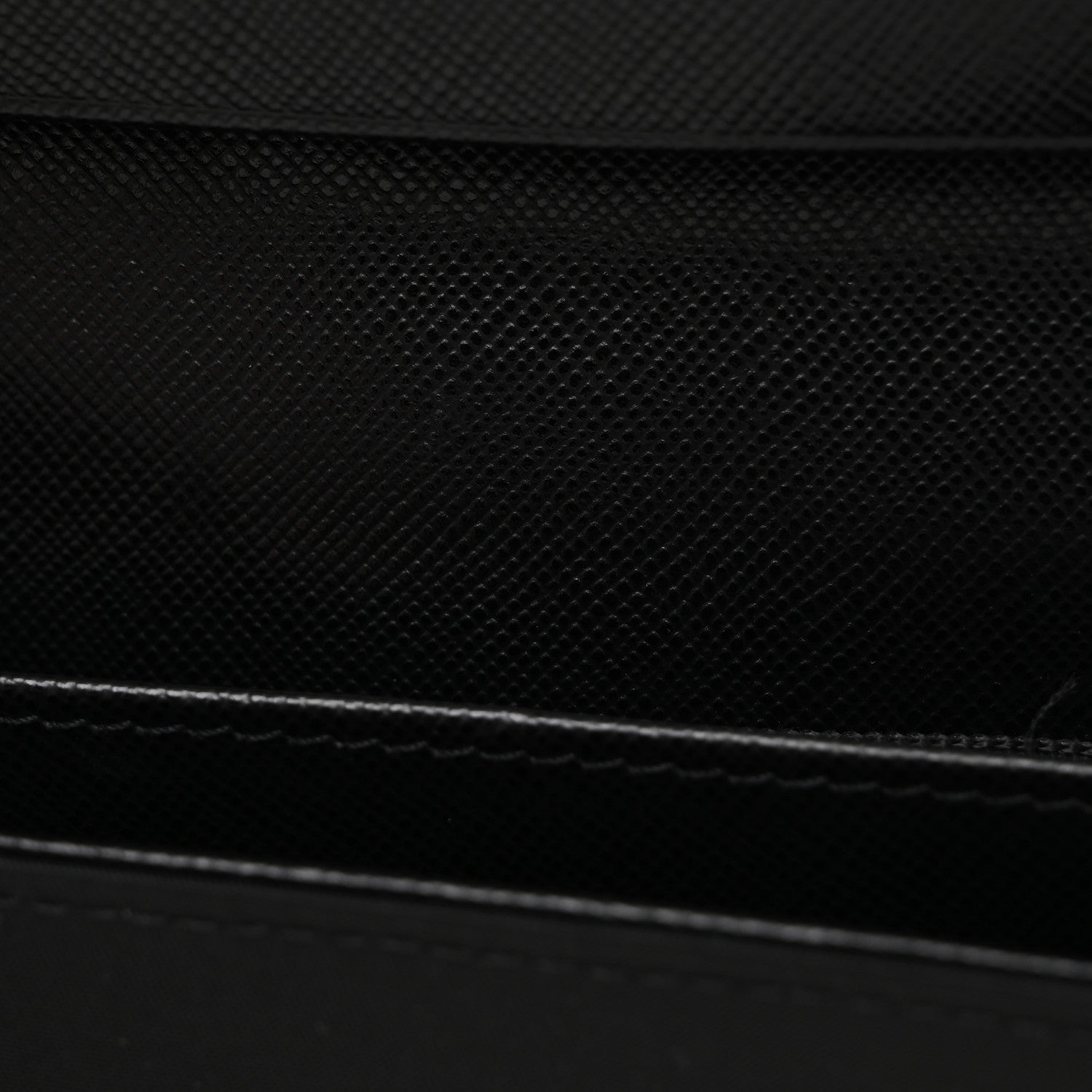 Prada Tessuto Nylon Triangle Continental Flap Wallet Black 9 of 11
