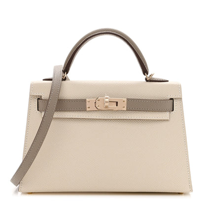 Hermes Epsom Mini Horseshoe Kelly Sellier 20 Craie Gris Asphalte 1 of 11