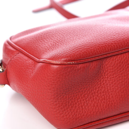 Gucci Pebbled Calfskin Small Soho Disco Bag Tabasco Red 15 of 16