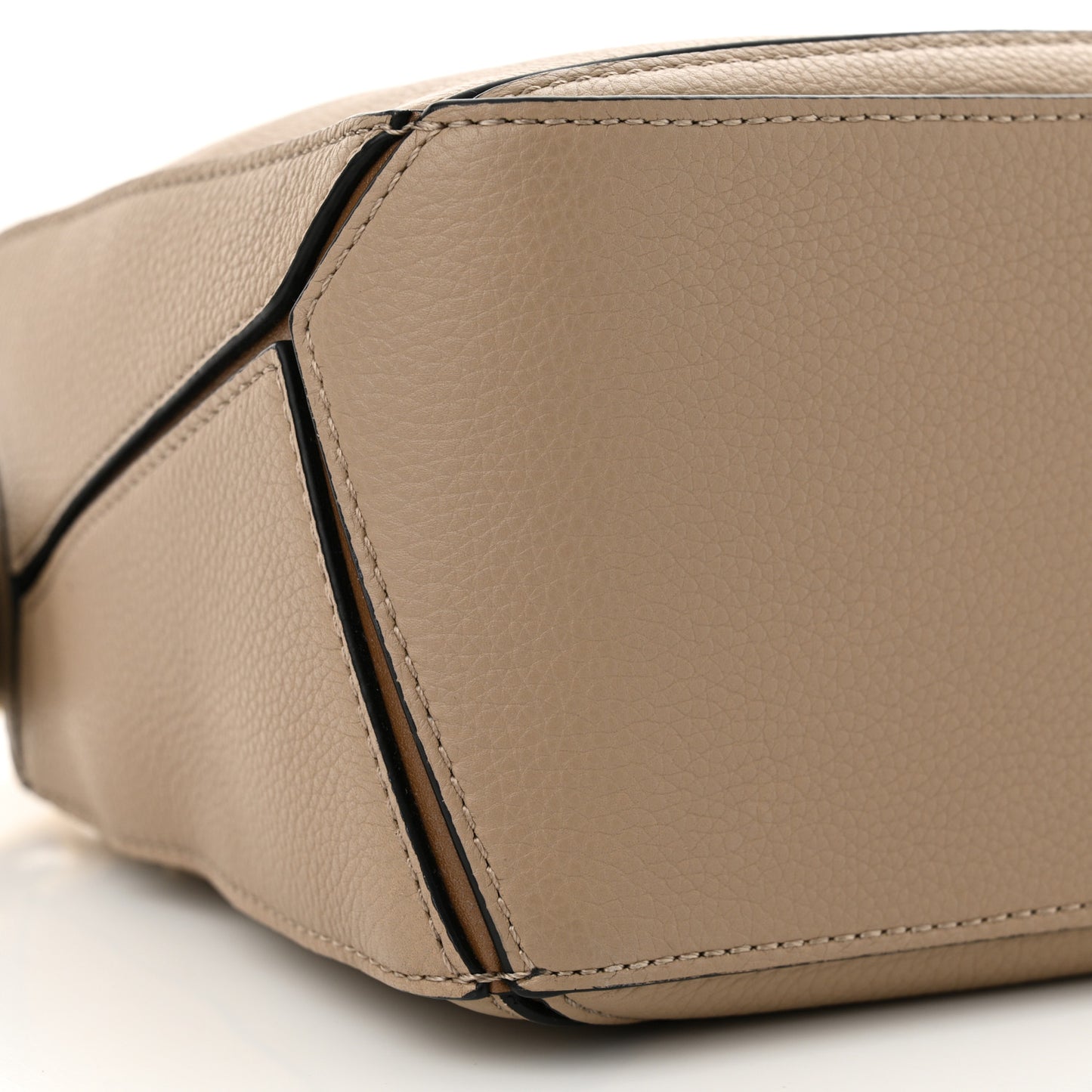 Grained Calfskin Small Puzzle Bag Sand Mink