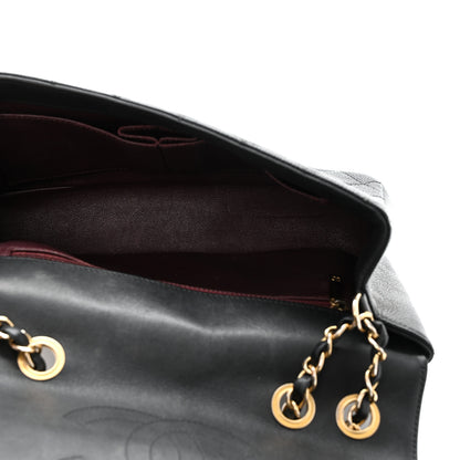Chanel Caviar Quilted Medium CC Filigree Flap Black 5 of 10