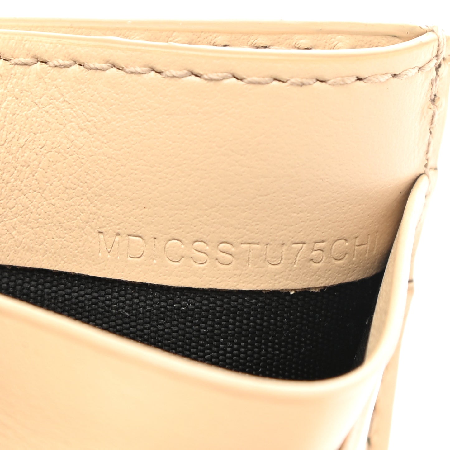 Coated Canvas House Check Folding Wallet Beige
