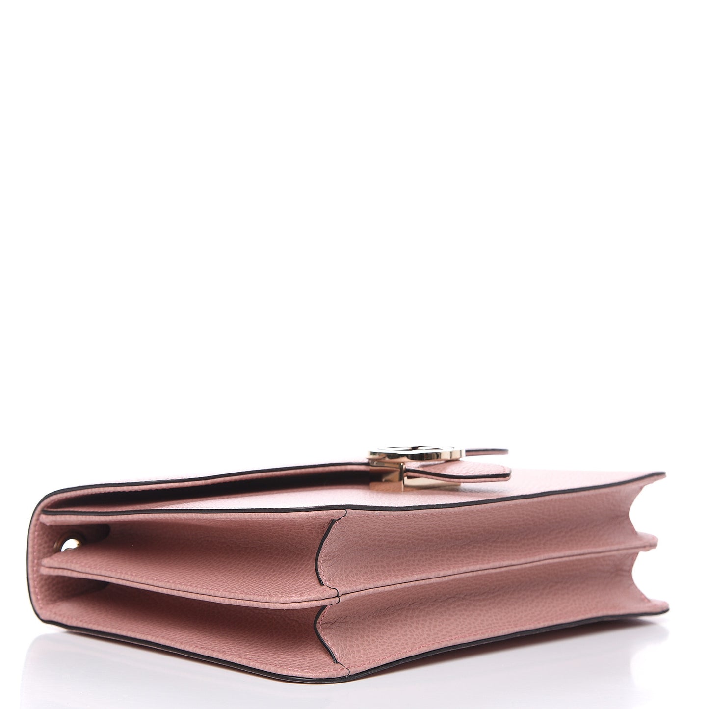Dollar Calfskin Interlocking G Shoulder Bag Soft Pink