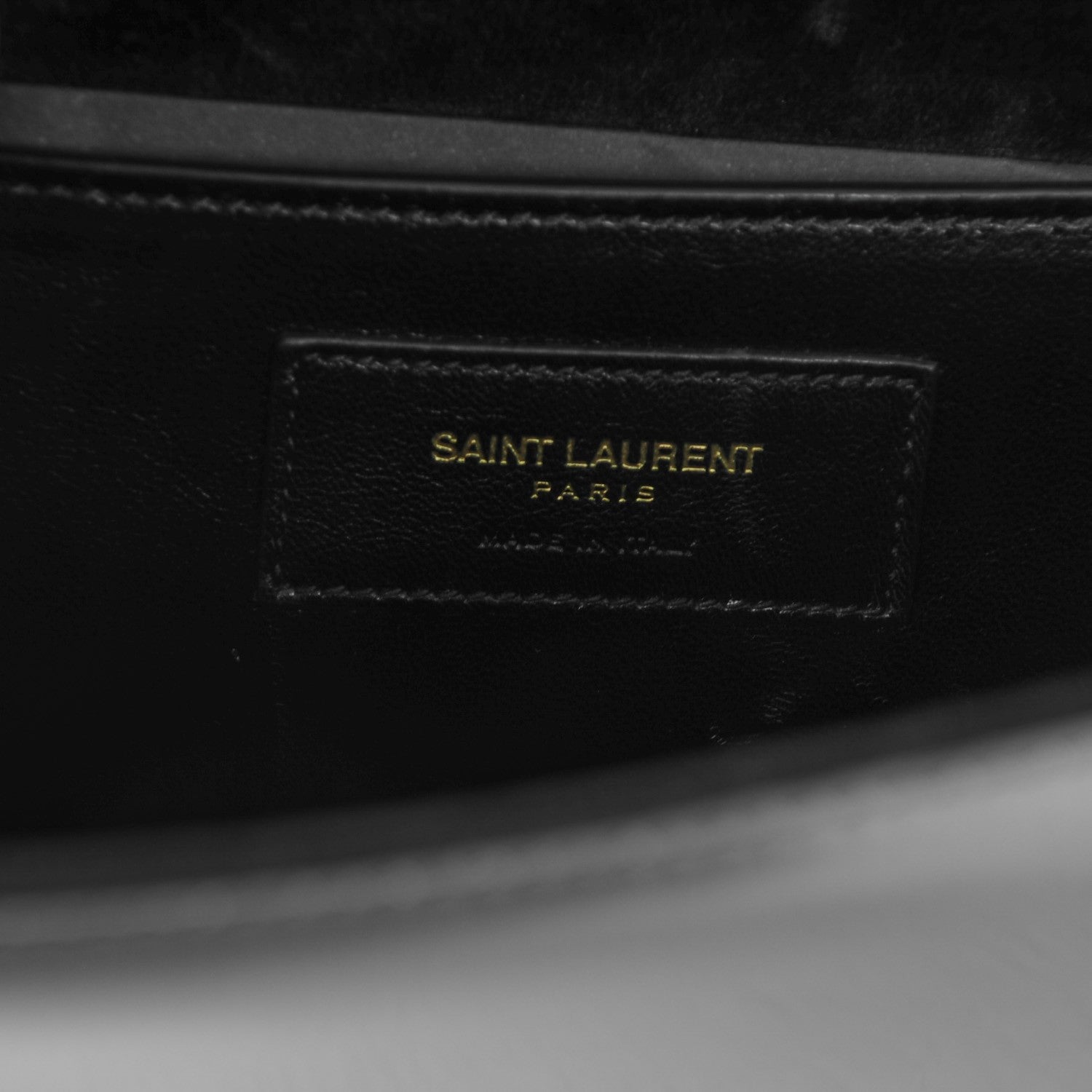 Saint Laurent Patent Cassandre Tassel Clutch Black 6 of 6