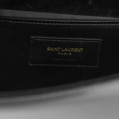 Saint Laurent Patent Cassandre Tassel Clutch Black 6 of 6