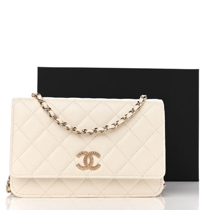 Chanel Caviar Quilted Multi Chain Wallet On Chain WOC White 12 of 12