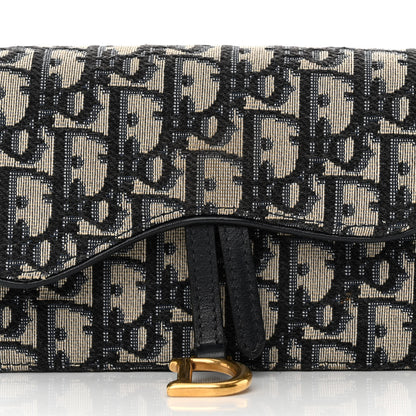 Christian Dior Oblique Saddle Belt Bag Blue 9 of 13