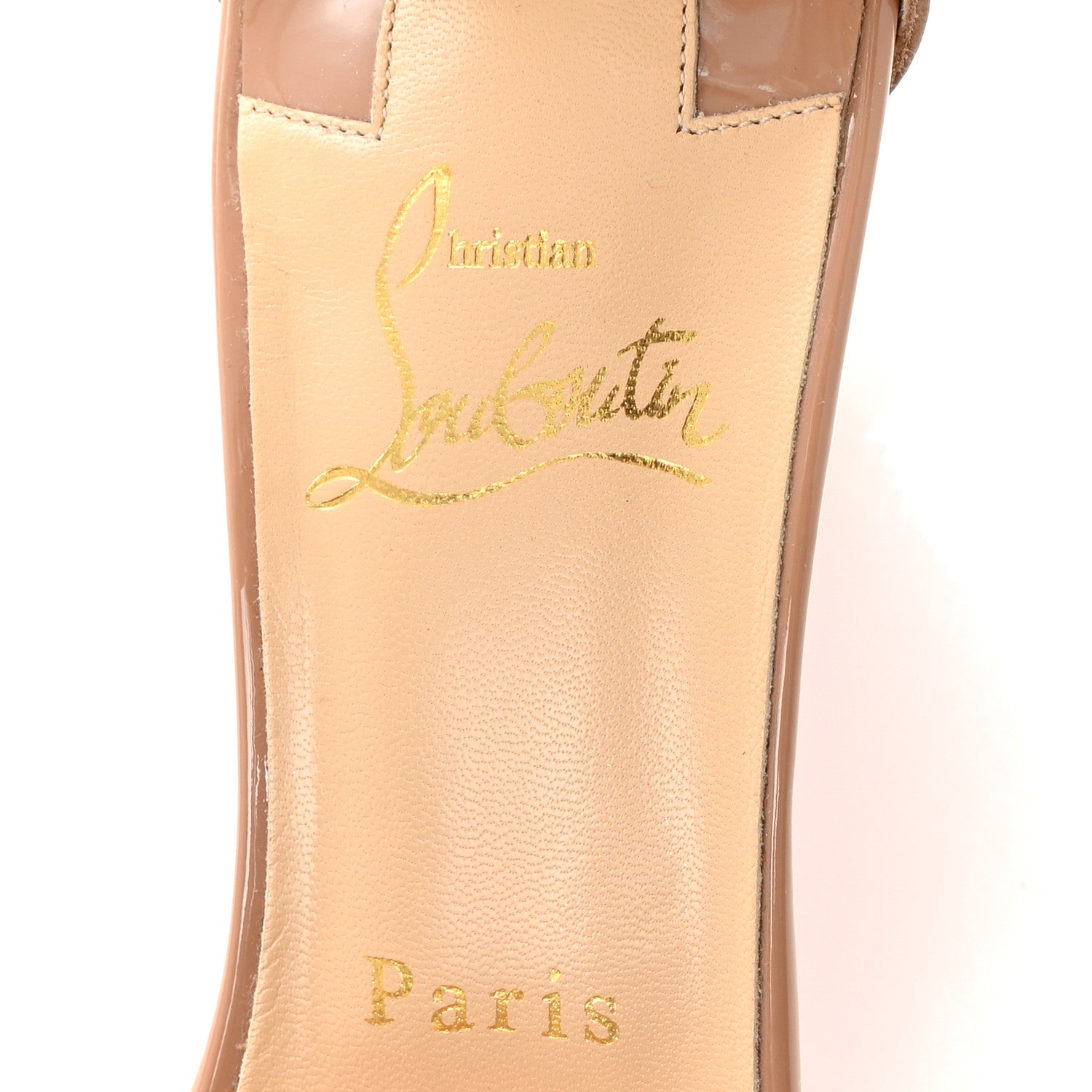 Christian Louboutin Patent Nappa Trezanita 70 Sandals 39 Nude 8 of 9