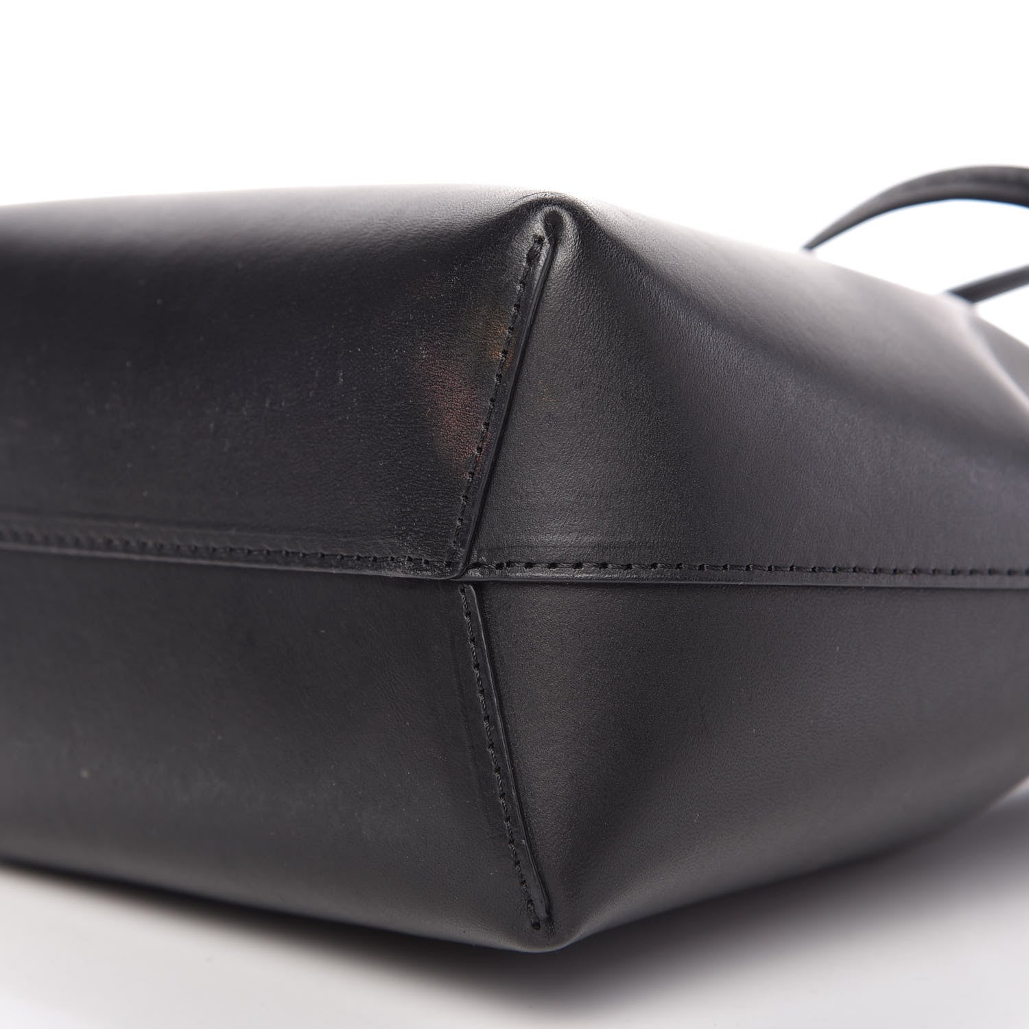 Mansur Gavriel Vegetable Tanned Calfskin Mini Mini Bucket Bag Black Flamma 7 of 8